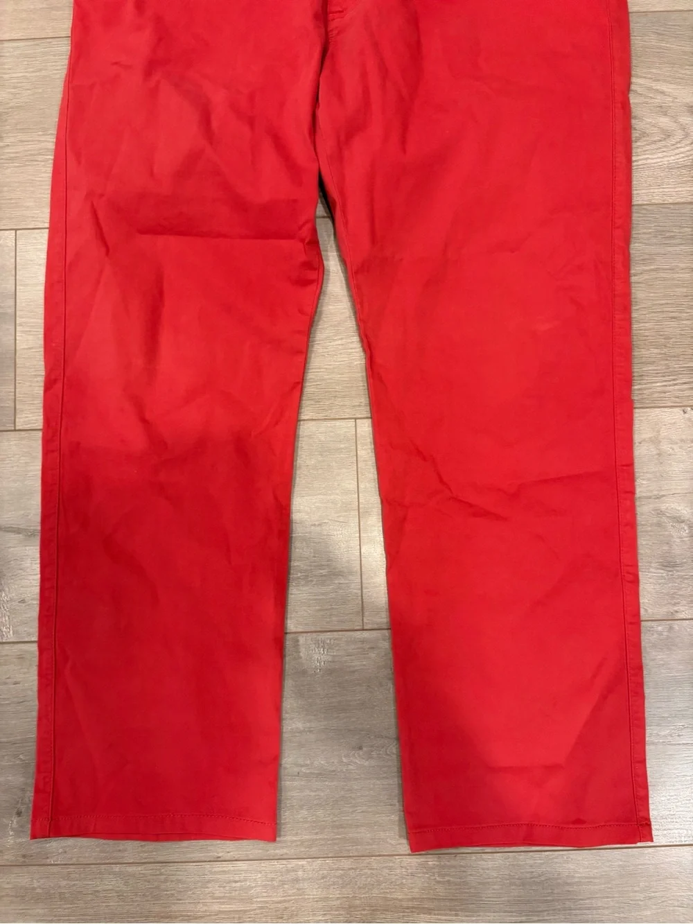 Ermenegildo Zegna Roccia Jeans Mens 38x29 Red Straight Stretch Pants